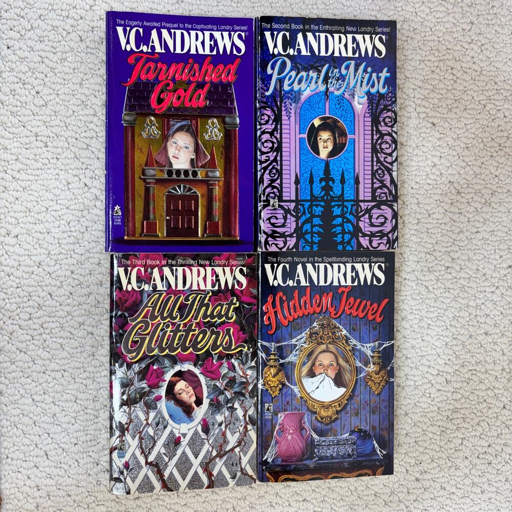 VC Andrews Landry Family Series Keyhole Covers PB Books 2 3 4 & Prequel 1994